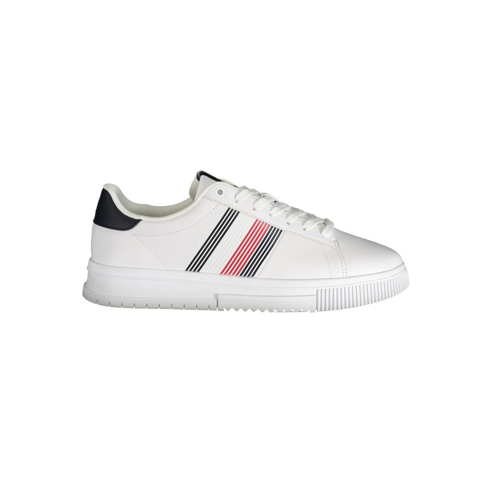 Baskets Tommy Hilfiger blanches en polyuréthane pour homme