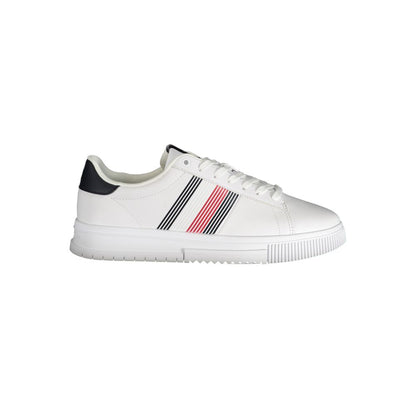 Sneaker da uomo Tommy Hilfiger in poliuretano bianco