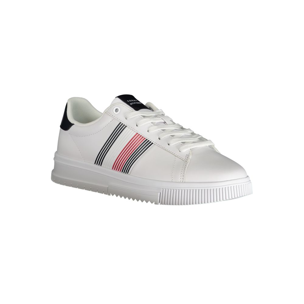 Baskets Tommy Hilfiger blanches en polyuréthane pour homme