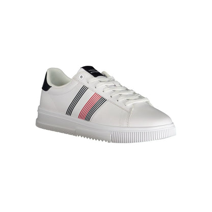 Sneaker da uomo Tommy Hilfiger in poliuretano bianco