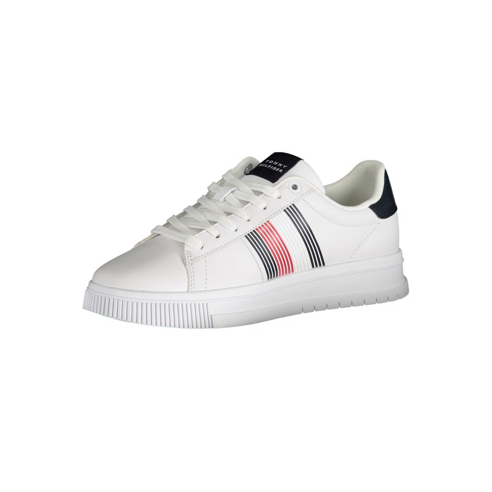 Baskets Tommy Hilfiger blanches en polyuréthane pour homme