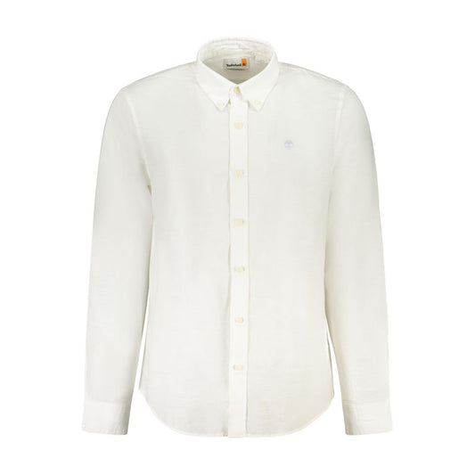 Camicia da uomo in lino bianco Timberland