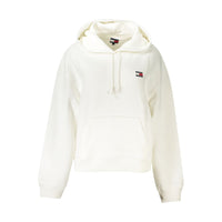 Felpa da donna in cotone bianco Tommy Hilfiger