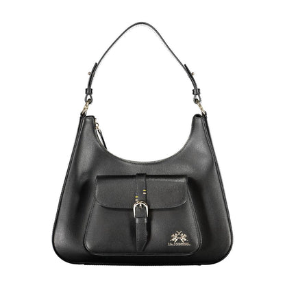 Sac à bandoulière La Martina en cuir noir pour femme