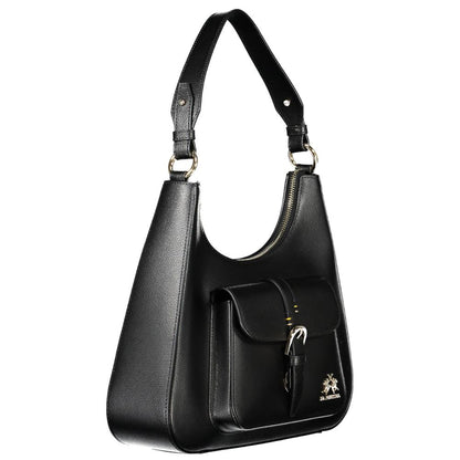 Sac à bandoulière La Martina en cuir noir pour femme