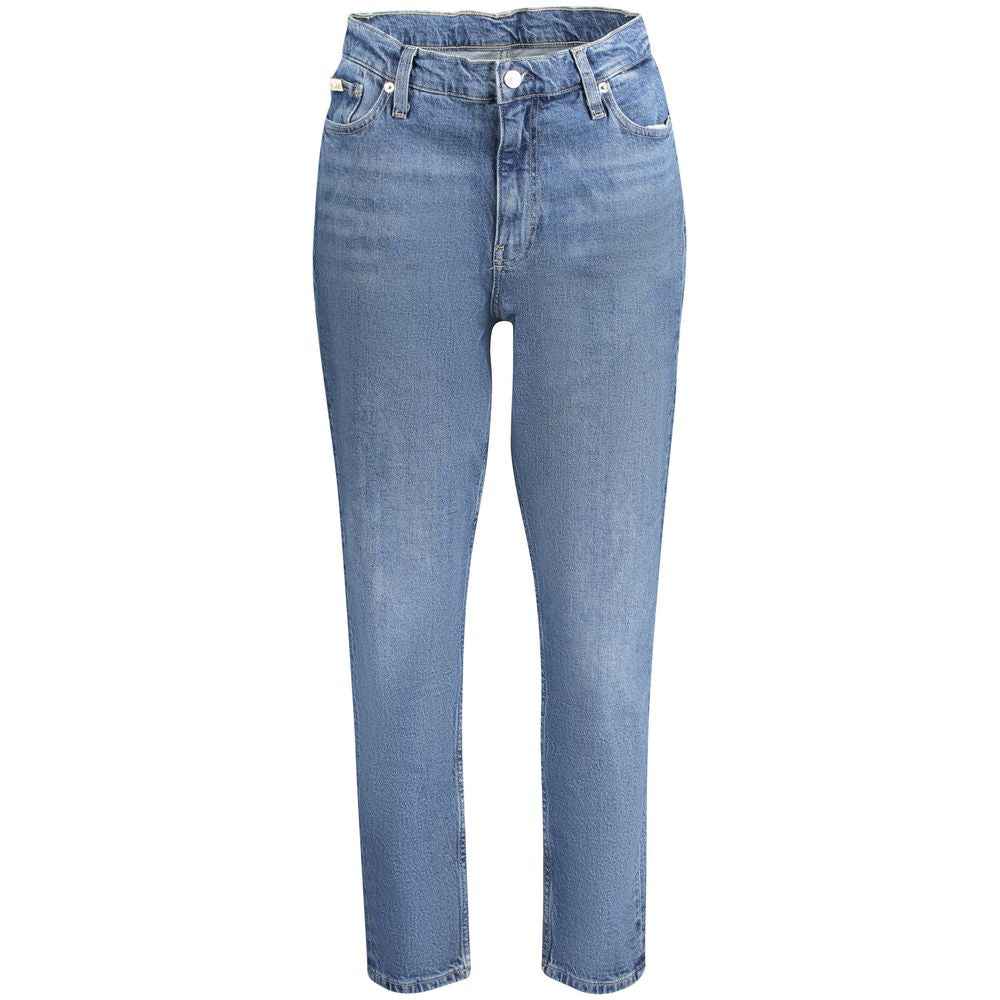 Jean Calvin Klein Blu en coton pour femme