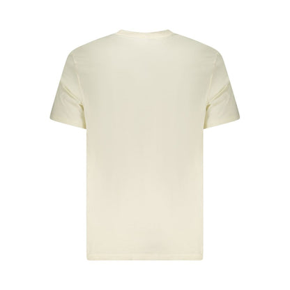 Maglietta da uomo in cotone beige Lee