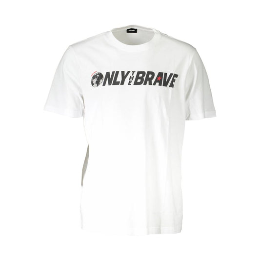 T-shirt Diesel da uomo in cotone bianco