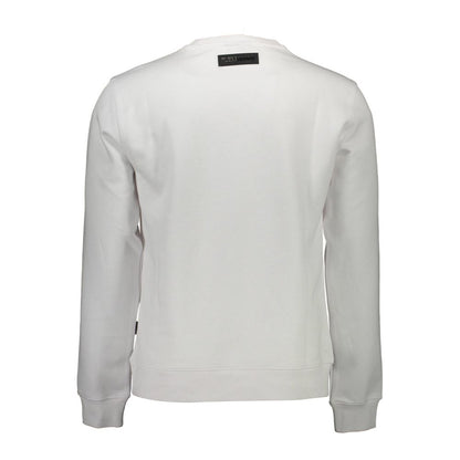 Sweat-shirt homme Plein Sport Bianco en coton