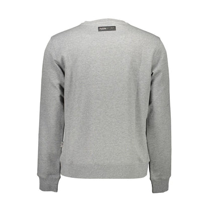 Felpa da uomo in cotone grigio Plein Sport