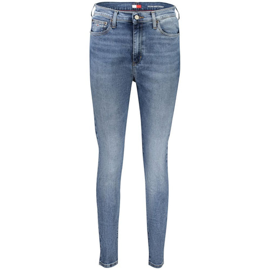 Jeans da donna in cotone blu Tommy Hilfiger