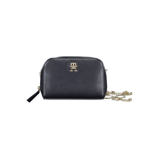 Borsa da donna Tommy Hilfiger in poliuretano blu