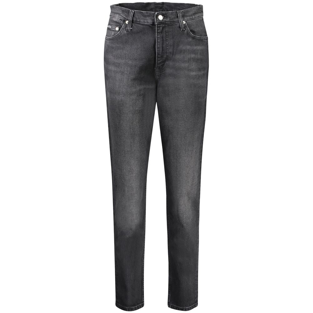 Jean Calvin Klein Nero en coton pour femme