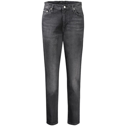 Jean Calvin Klein Nero en coton pour femme