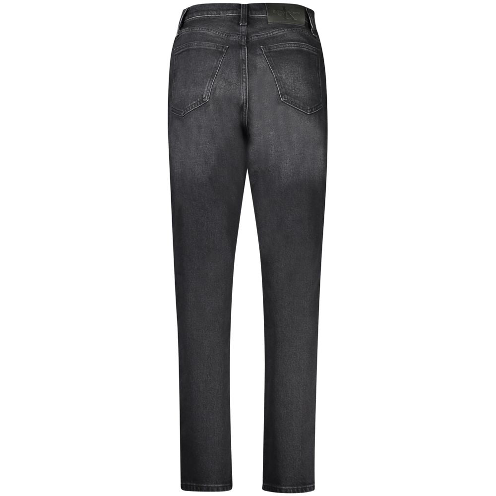Jean Calvin Klein Nero en coton pour femme