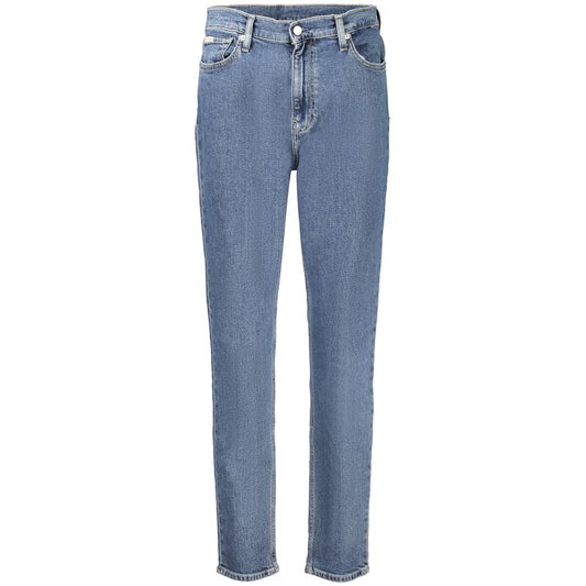 Calvin Klein Jeans Mom da donna in cotone blu
