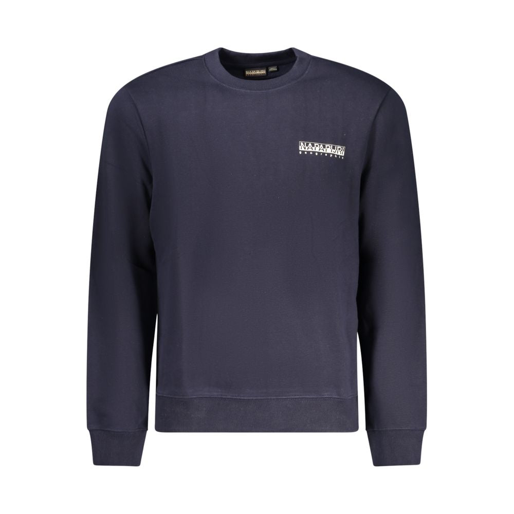 Felpa da uomo in cotone blu Napapijri