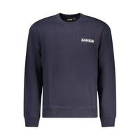 Felpa da uomo in cotone blu Napapijri