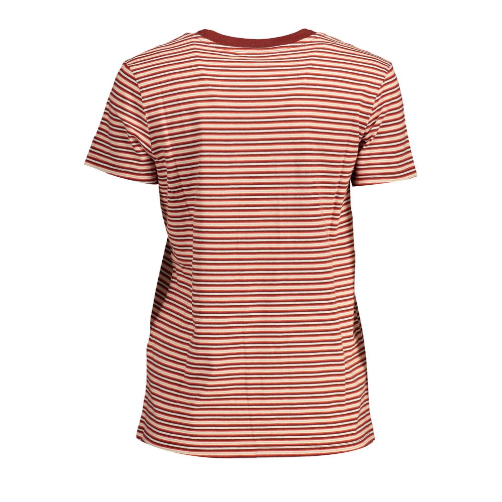 T-shirt da donna in cotone Levi's Rosso