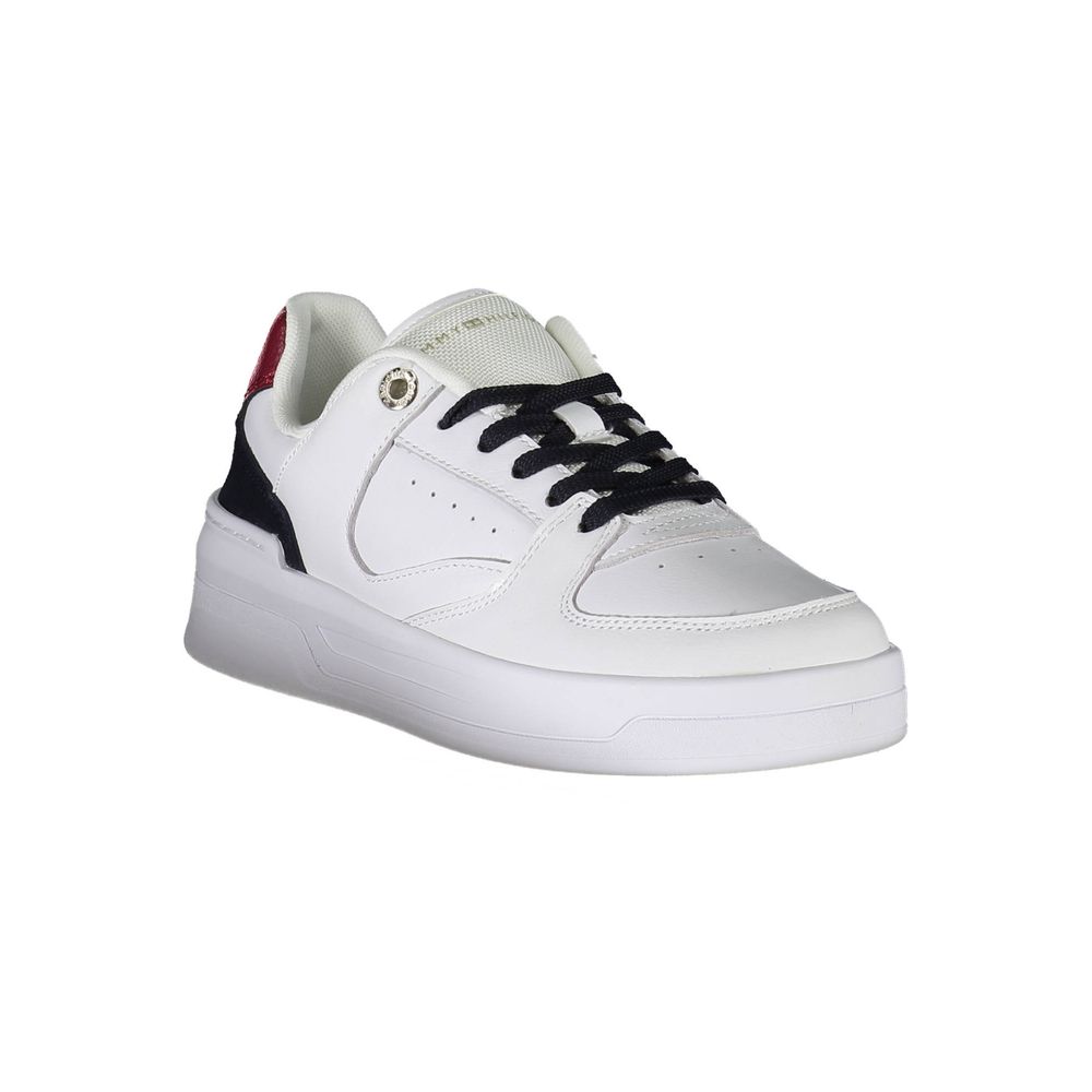 Baskets Tommy Hilfiger en cuir blanc pour femmes