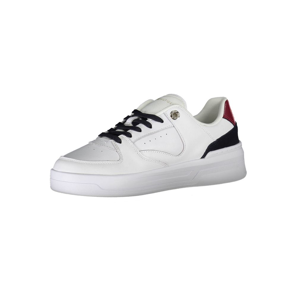 Baskets Tommy Hilfiger en cuir blanc pour femmes