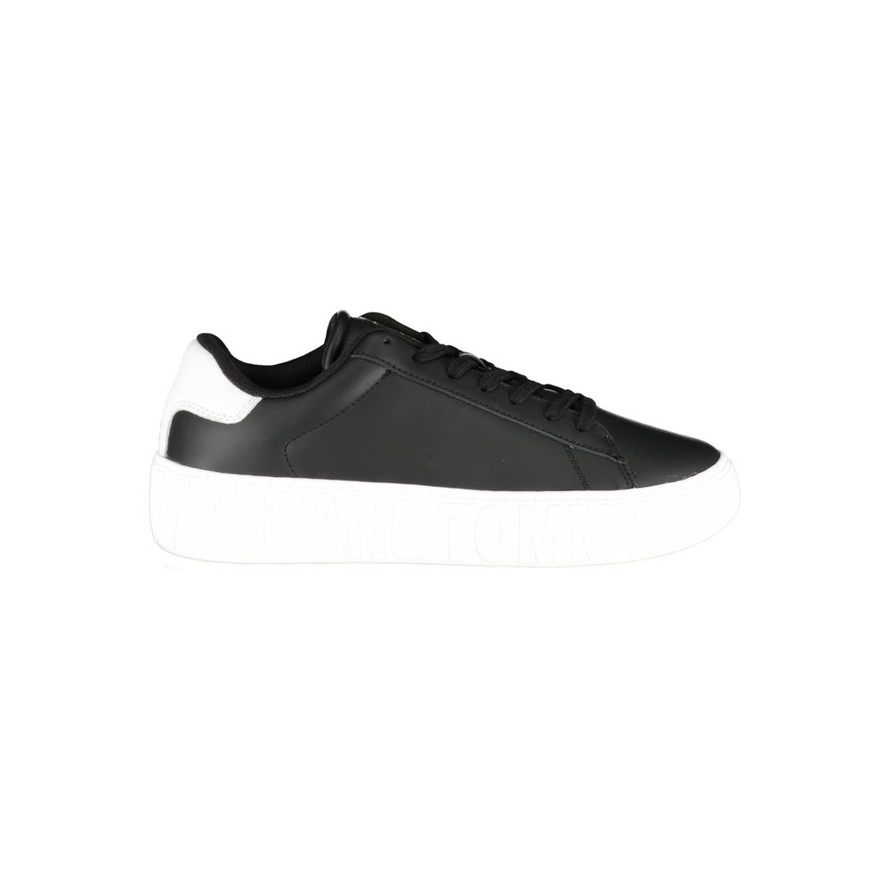 Baskets Tommy Hilfiger noires en polyuréthane pour homme