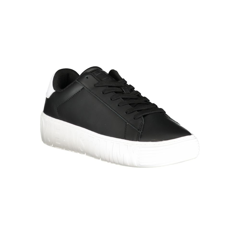 Baskets Tommy Hilfiger noires en polyuréthane pour homme
