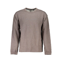 Felpa da uomo in cotone marrone Calvin Klein