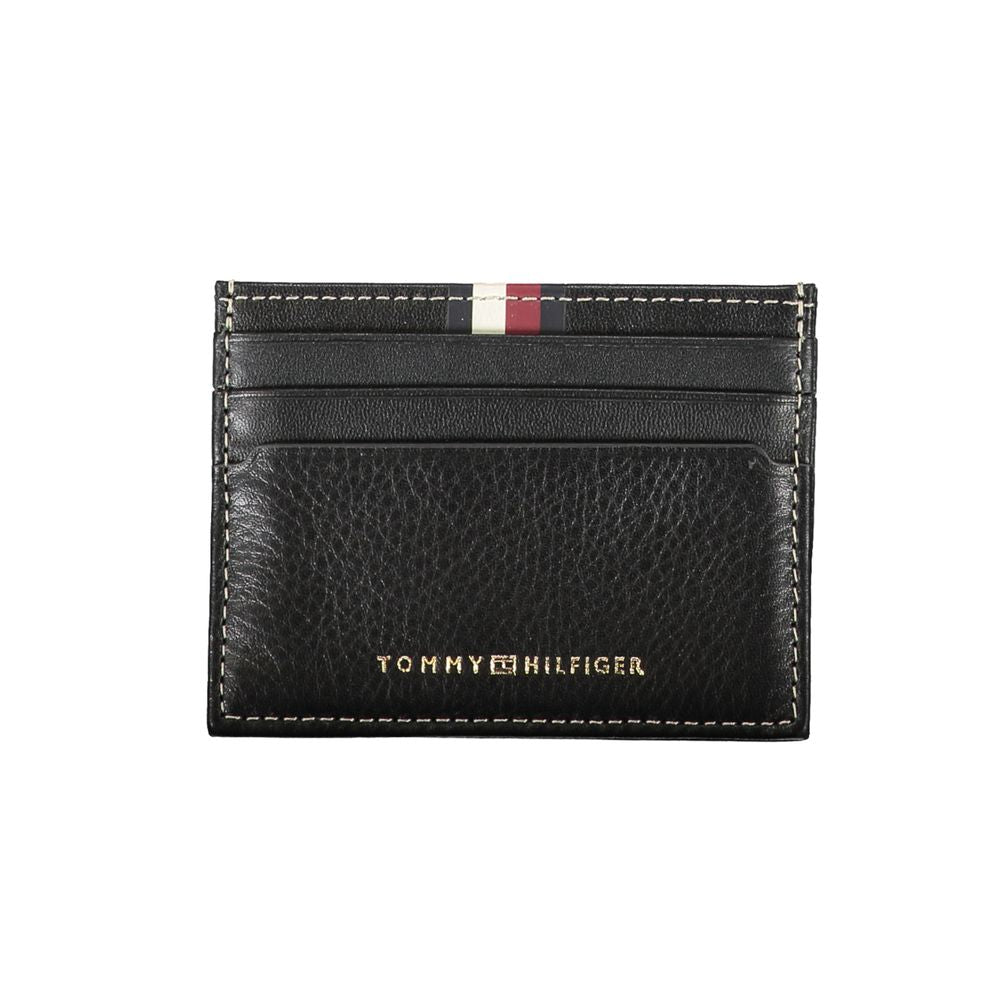 Porte-porte-cartes Tommy Hilfiger Nero en cuir pour homme