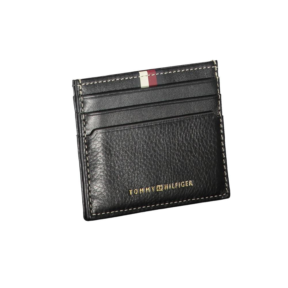 Porte-porte-cartes Tommy Hilfiger Nero en cuir pour homme