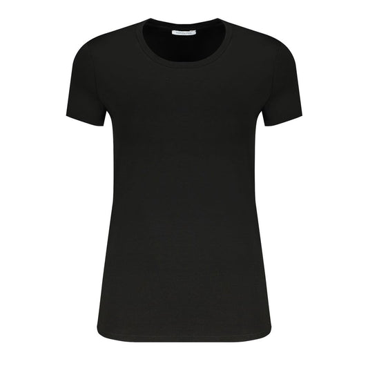 T-shirt da donna in cotone biologico nero Patrizia Pepe
