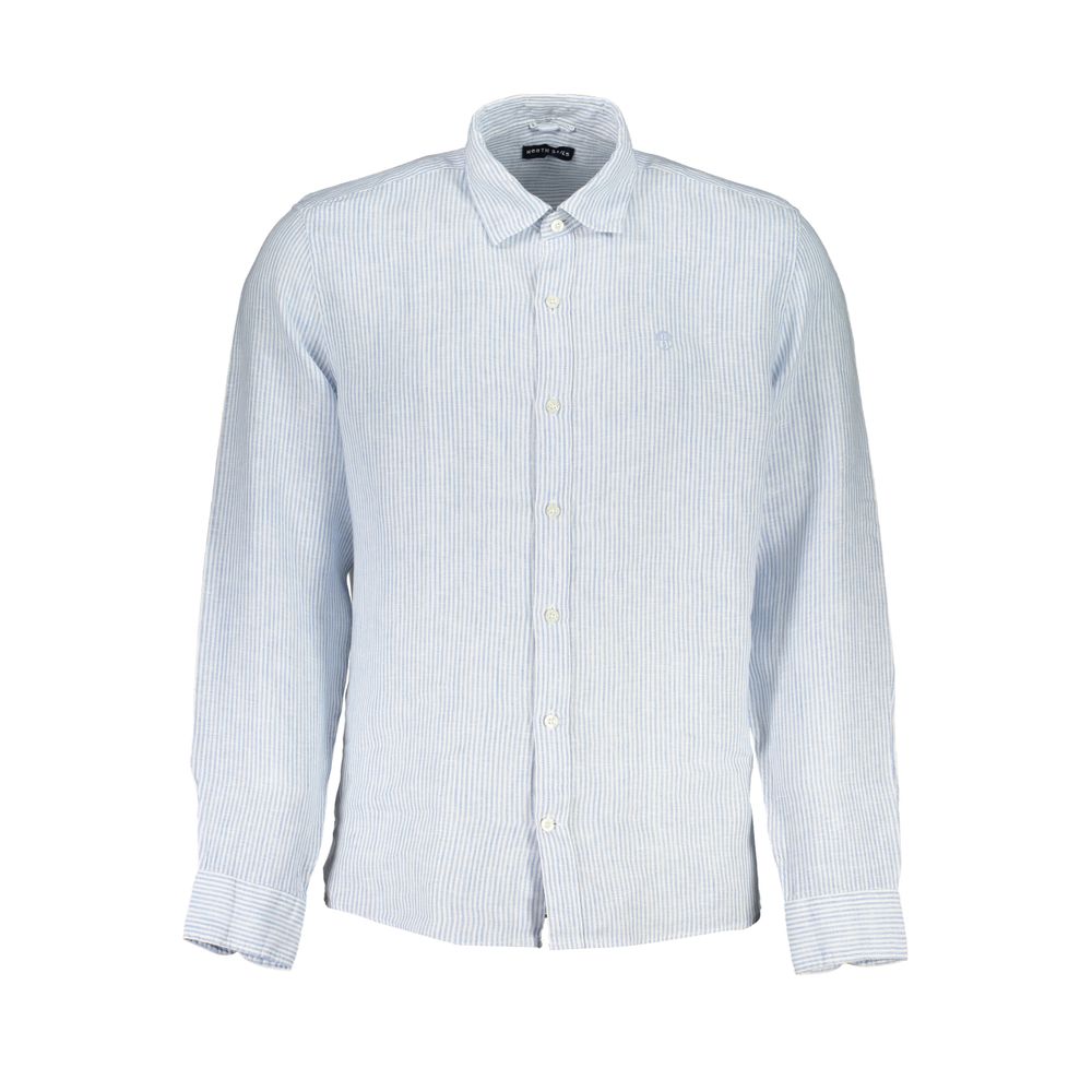 Camicia da uomo in lino Azzurro North Sails
