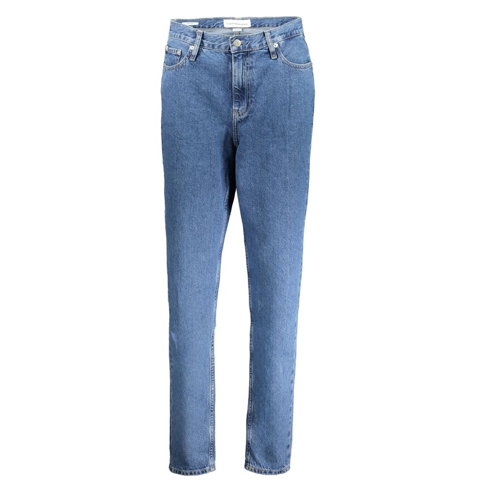 Jean Calvin Klein Blu en coton pour femme