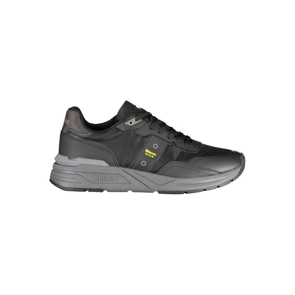 Baskets Blauer en polyuréthane noir pour hommes