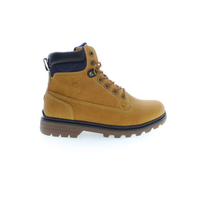 Bottines US POLO ASSN. beiges en polyuréthane pour homme
