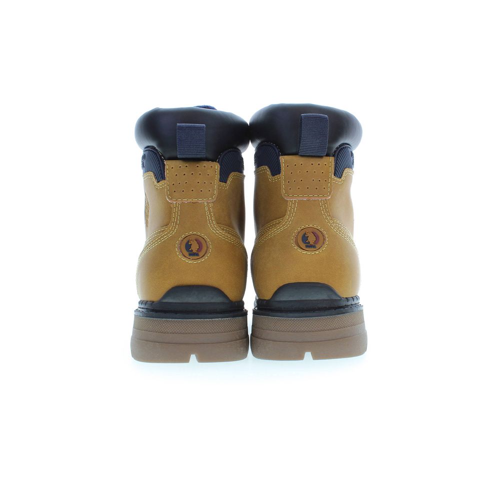 Bottines US POLO ASSN. beiges en polyuréthane pour homme