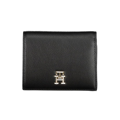 Portafoglio da donna Tommy Hilfiger in poliuretano nero