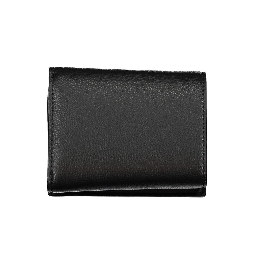 Portafoglio da donna Tommy Hilfiger in poliuretano nero