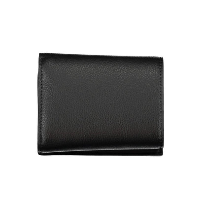 Portafoglio da donna Tommy Hilfiger in poliuretano nero