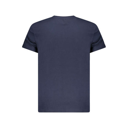 Maglietta da uomo in cotone blu Tommy Hilfiger