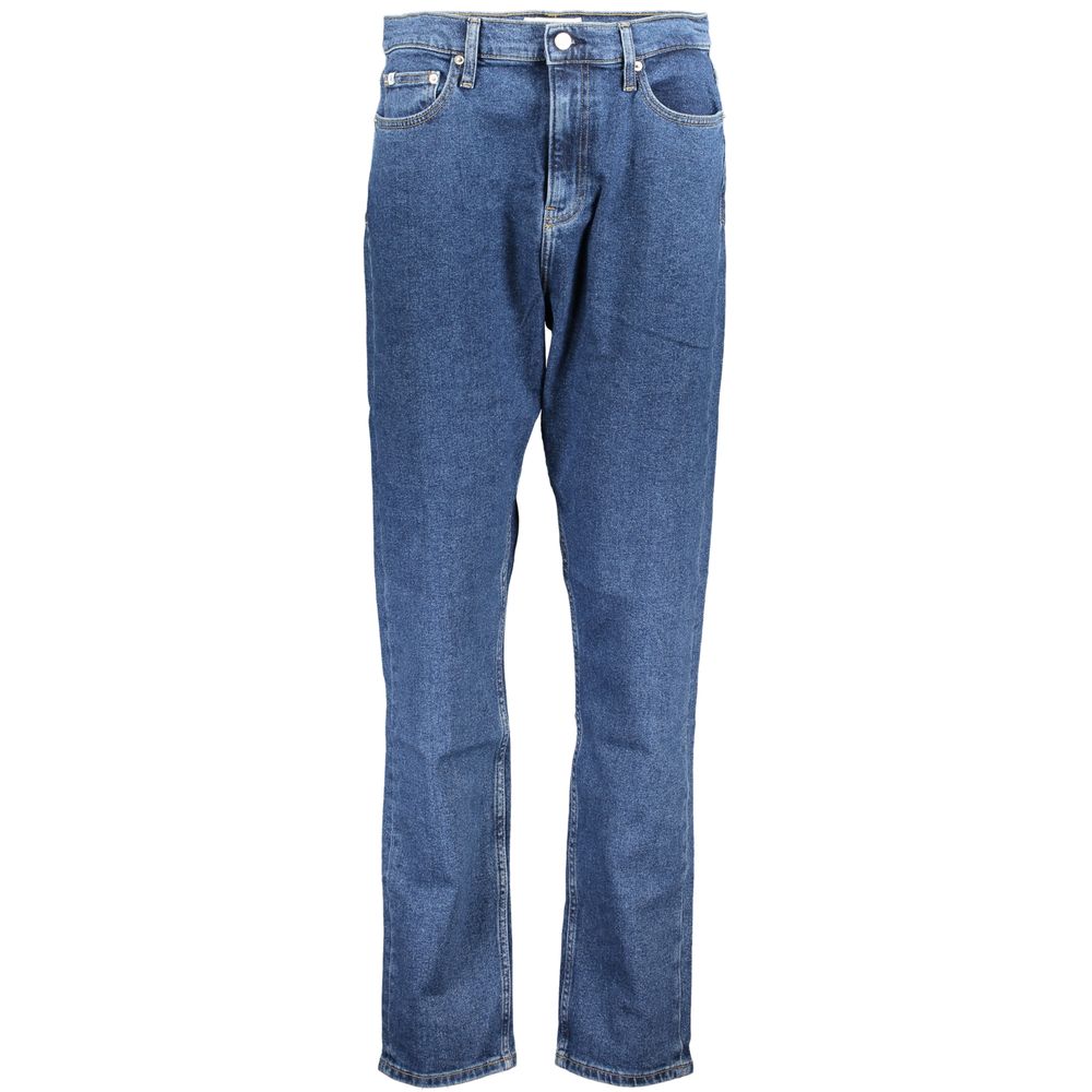 Jean Calvin Klein bleu en coton pour femme