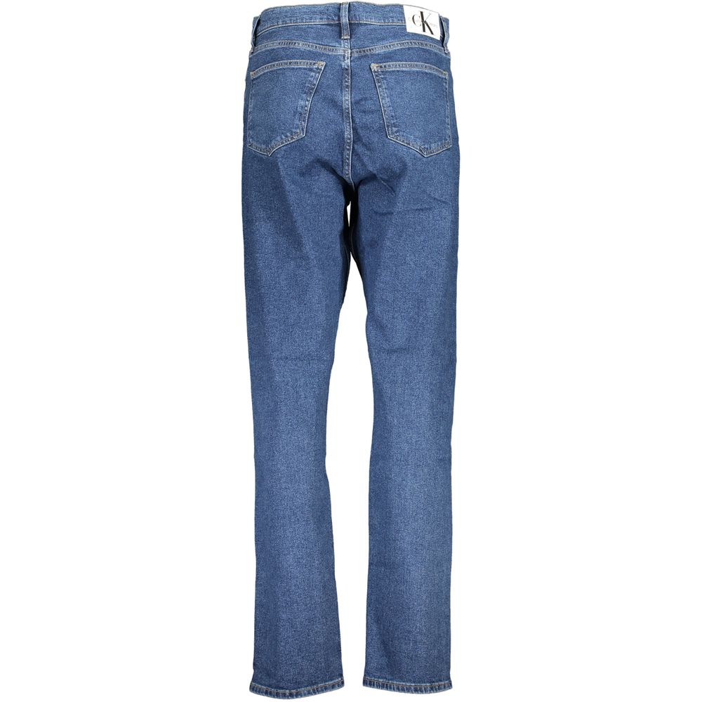 Jean Calvin Klein bleu en coton pour femme