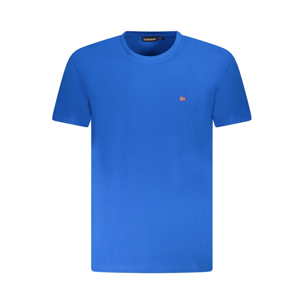 T-shirt da uomo in cotone Napapijri Azzurro