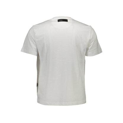 T-shirt da uomo in cotone bianco Plein Sport