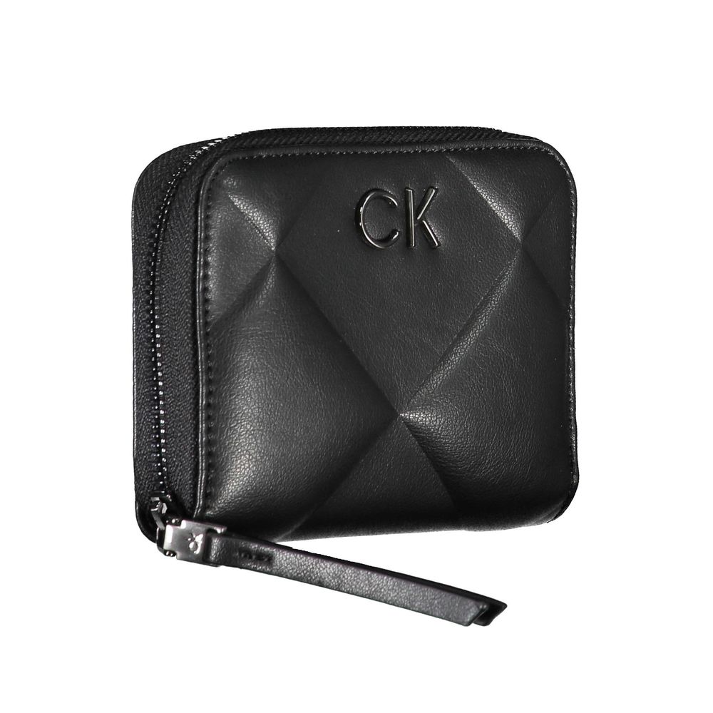 Portefeuille femme Calvin Klein Nero en polyester