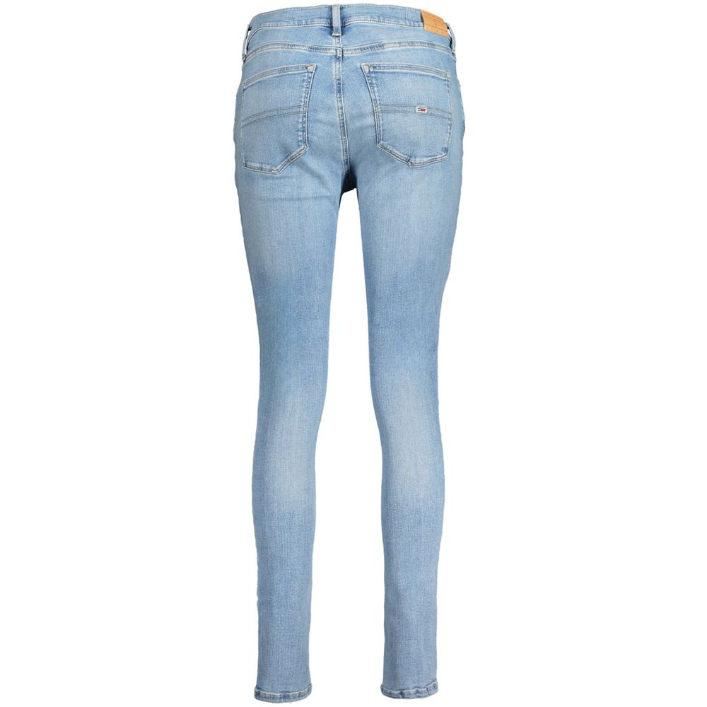 Jean skinny en coton Tommy Hilfiger Azzurro pour femme