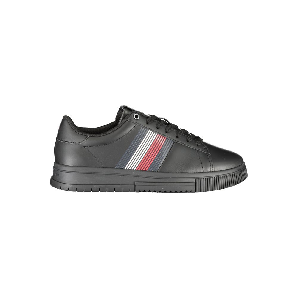 Baskets Tommy Hilfiger noires en polyuréthane pour homme