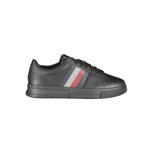 Tommy Hilfiger Sneaker da uomo in poliuretano nero