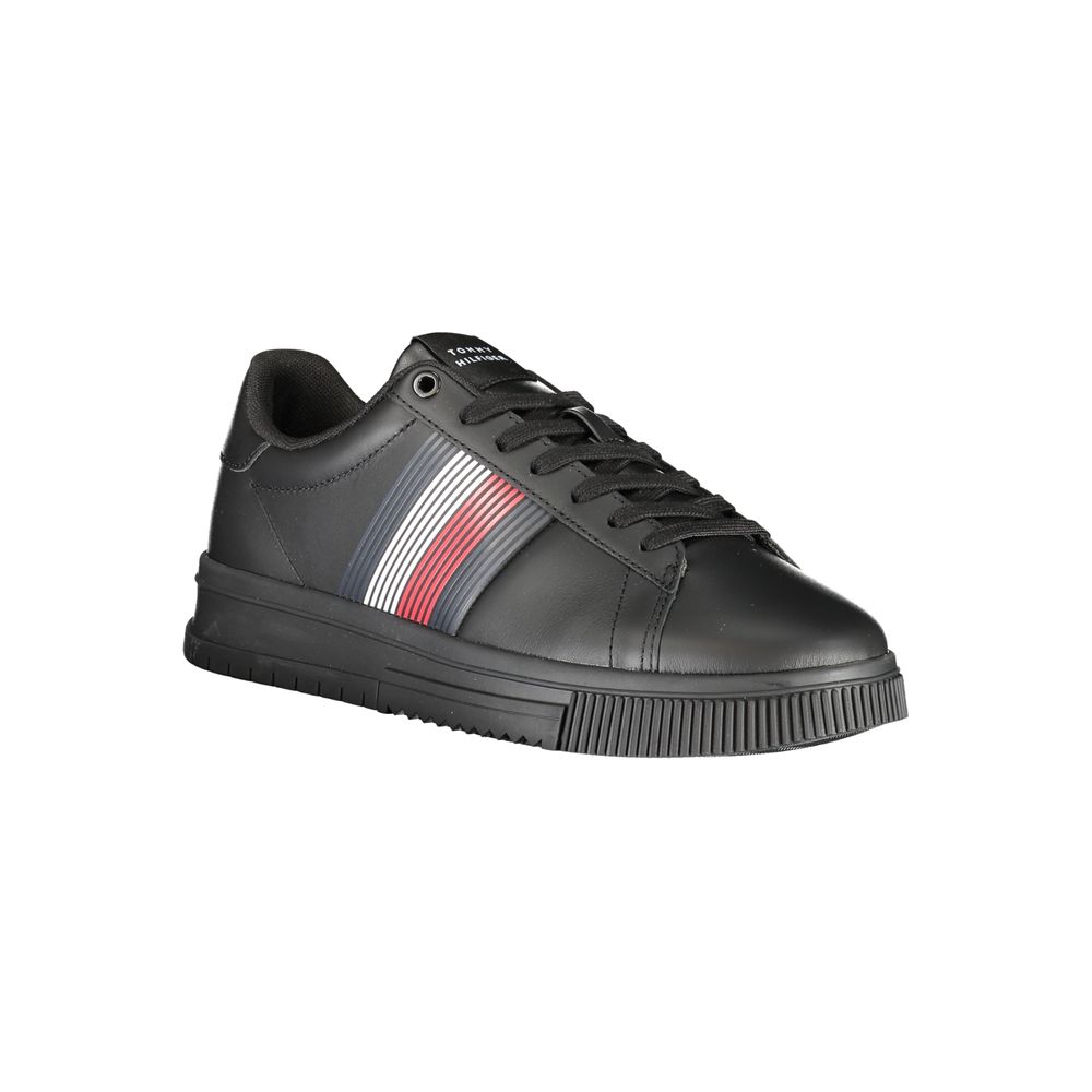 Baskets Tommy Hilfiger noires en polyuréthane pour homme