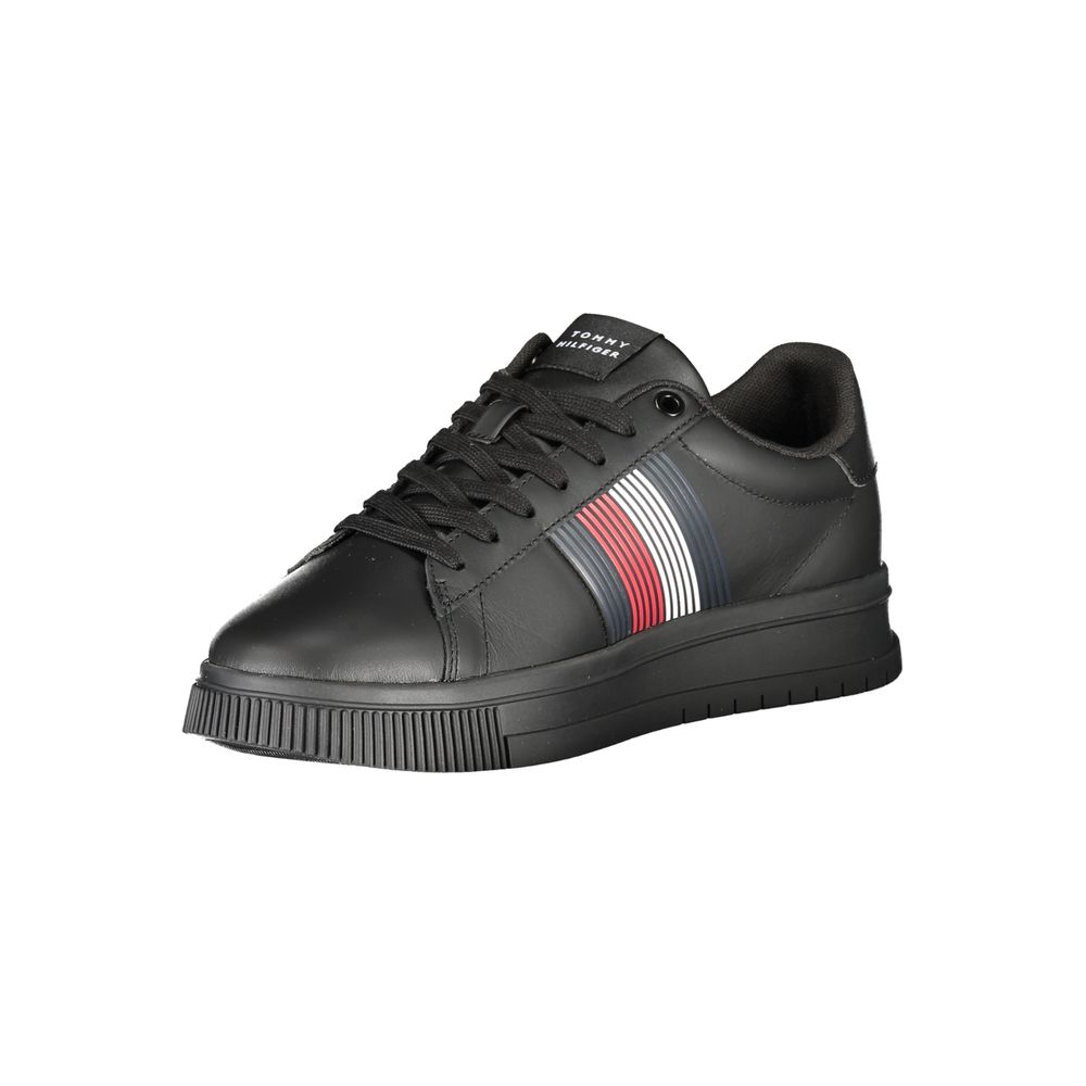 Baskets Tommy Hilfiger noires en polyuréthane pour homme